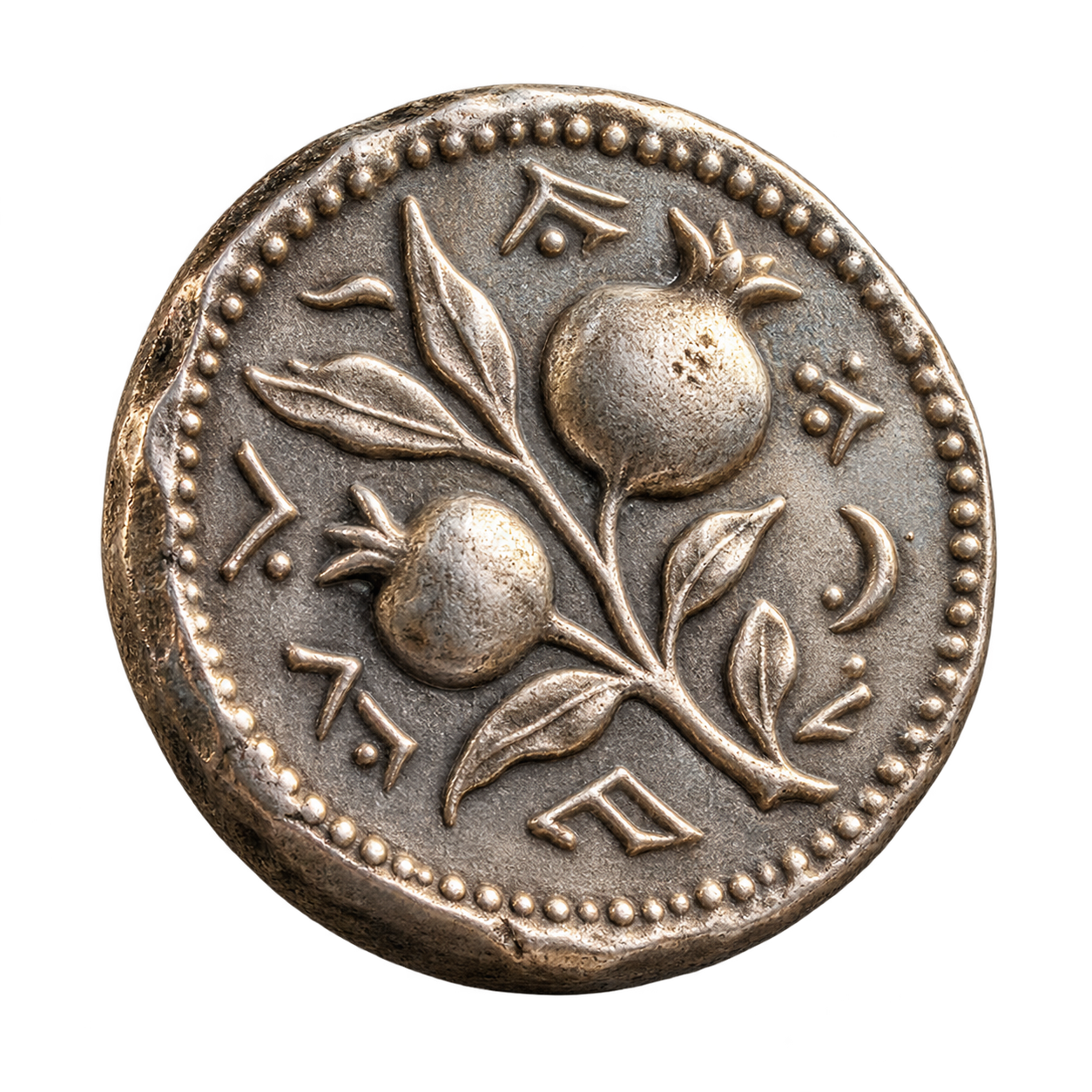 Ancient-inspired silver half-shekel coin